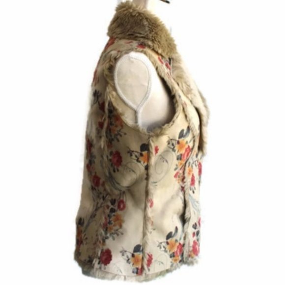 Per Una Faux Fur Vest-Sz S NWT - Picture 2 of 4